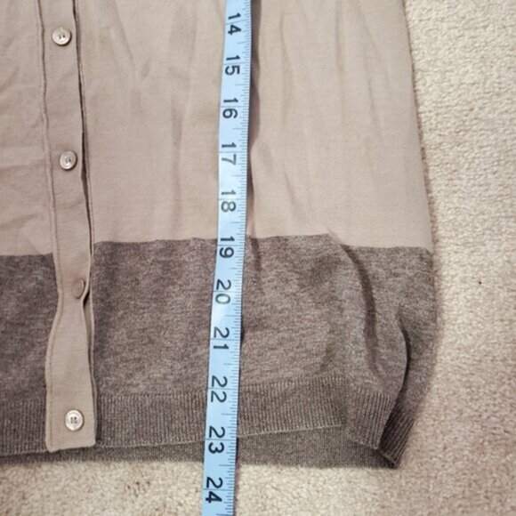 Falconeri Italy Mauve Pink Merino Wool Lightweight Button Down Cardigan L - Picture 8 of 8